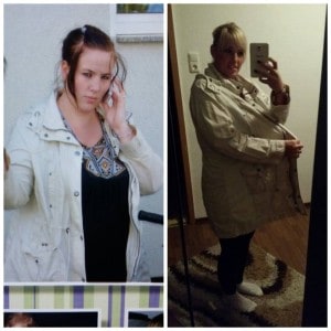 Vorher - Nachher Bilder Jenny vorm Abnehmen
