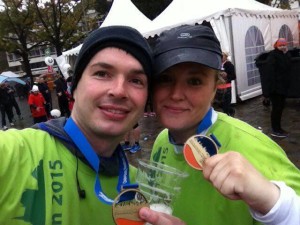 Saskia bei ihrem Halbmarathon, bald soll es ein ganzer werden!