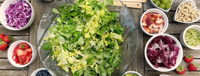 Salat beim Lieferdienst